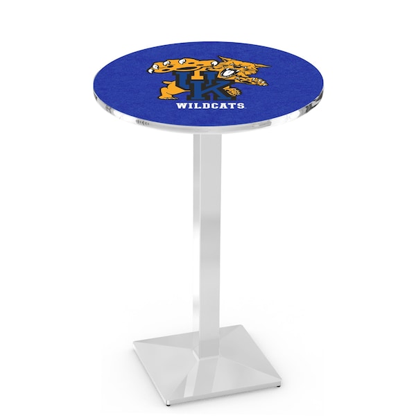 42" Chrome Kentucky "Wildcat" Pub Table